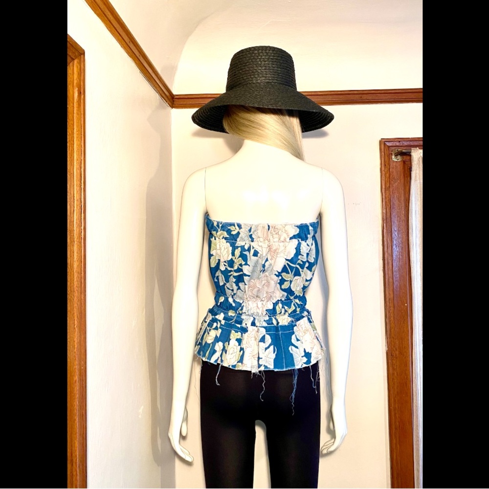 Country Rustic Tattered Tube Top - Picture 8 of 9